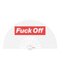 Wood Rocket Fuck Off Fan - White/Red