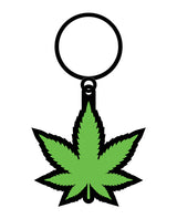 Leaf Green Keychain - Green/Black