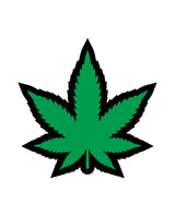 Marijuana Leaf Green Enamel Pin - Green/Black