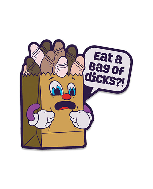 Fuck Buddies Bag of Dicks Enamel Pin - Multicolor