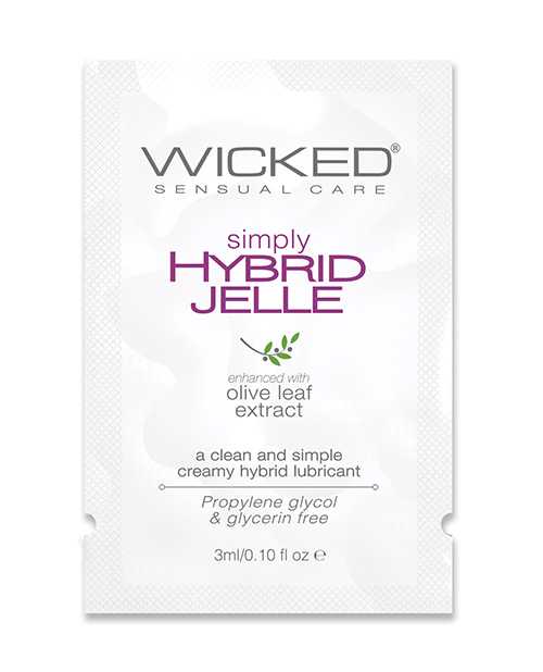 Wicked Sensual Care Simply Hybrid Jelle Lubricant - .1 oz