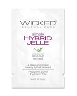 Wicked Sensual Care Simply Hybrid Jelle Lubricant - .1 oz