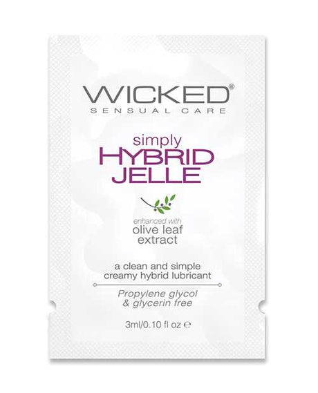 Wicked Sensual Care Simply Hybrid Jelle Lubricant - .1 oz