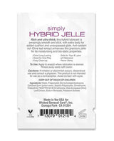 Wicked Sensual Care Simply Hybrid Jelle Lubricant - .1 oz