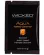 Wicked Sensual Care Aqua Water Based Lubricant - .1 oz Salted Caramel