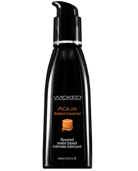 Wicked Sensual Care Aqua Water Based Lubricant - 2 oz Salted Caramel