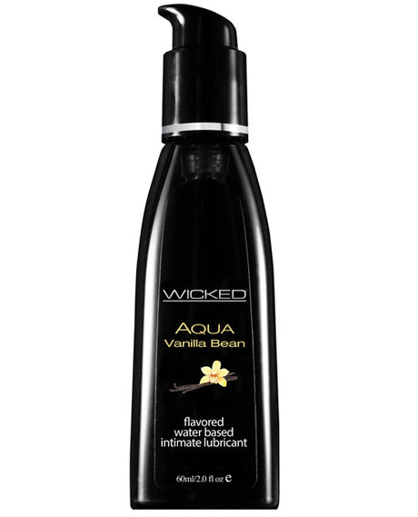 Wicked Sensual Care Aqua Water Based Lubricant - 2 oz Vanilla Bean