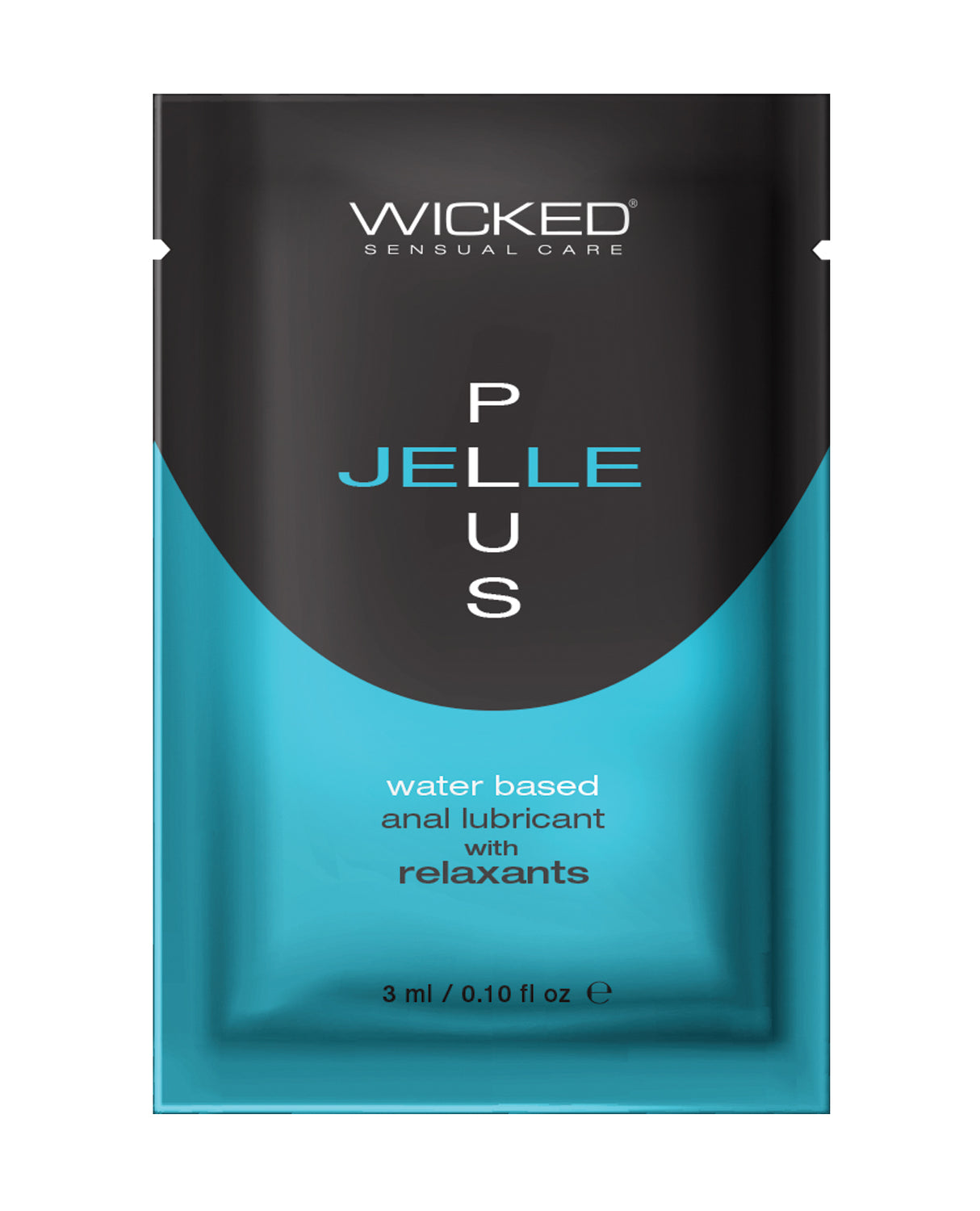 Wicked Sensual Care Jelle Plus Water Based Anal Lubricant with Relaxants - .1 oz