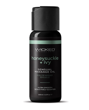 Wicked Sensual Care Honeysuckle and Ivy Massage Oil - 4 oz Bottle