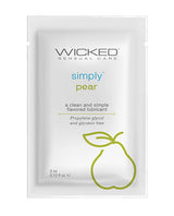 Wicked Sensual Care Simply Water Based Lubricant - .1 oz Pear