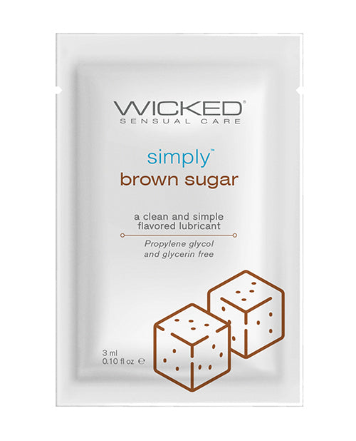 Wicked Sensual Care Simply Water Based Lubricant - .1 oz Brown Sugar