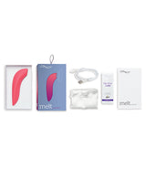 We-Vibe Melt Pleasure Air Rechargeable Silicone Clitoral Stimulator - Coral