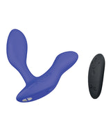 We-Vibe Vector+ Rechargeable Silicone Vibrating Prostate Massager with Remote Control - Royal Blue