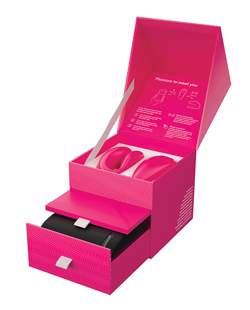 We-Vibe Chorus Rechargeable Couples Vibrator with Squeeze Remote Control - Pink