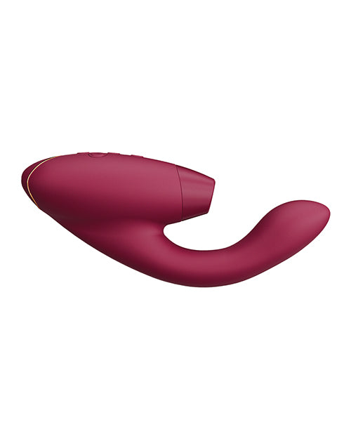 Womanizer Duo 2 Silicone Rechargeable Clitoral and G-Spot Stimulator - Bordeaux