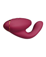 Womanizer Duo 2 Silicone Rechargeable Clitoral and G-Spot Stimulator - Bordeaux