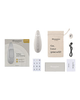 Womanizer Premium 2 Rechargeable Silicone Clitoral Stimulator - Gray