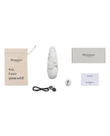 Womanizer Marilyn Monroe Special Edition Rechargeable Clitoral Stimulator - White Marble