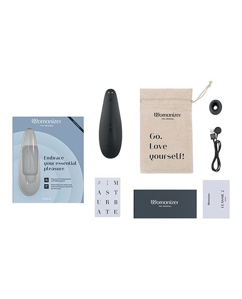 Womanizer Classic 2 Rechargeable Silicone Clitoral Stimulator - Black