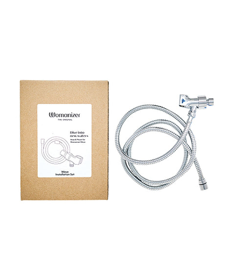 Womanizer Wave Shower Hose & Arm Mount Set - Chrome