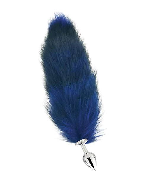 Fox Tail Medium Plug - Blue