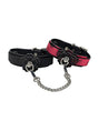 Heat Tease Flower Cuffs - Black/Pink