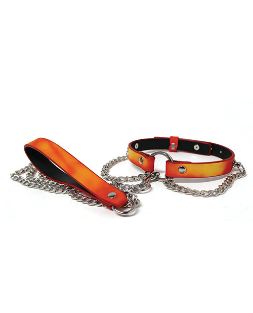 Heat Tease Collar - Red//Yellow