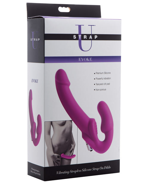 Strap U Vibrating Strapless Silicone Strap on Dildo