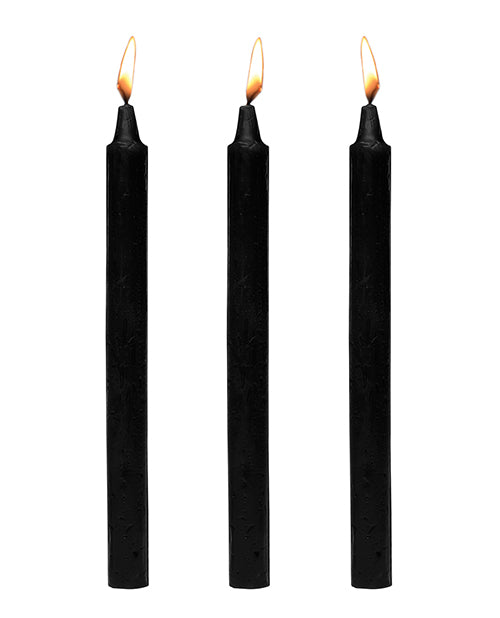 Master Series Dark Drippers Fetish Drip Candles (set of 3) - Black