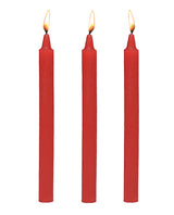 Master Series Fire Sticks Fetish Drip Candles (set of 3) - Red