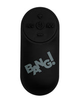 Bang! Vibrating Bullet with Remote Control - Blue