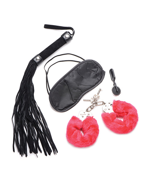 Frisky Passion Fetish Kit 4pc - Red/Black