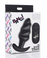 Bang! 21X Vibrating Butt Plug w/Remote Control - Black