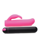 Bang! XL Bullet and Rabbit Silicone Sleeve Set - Pink/Black