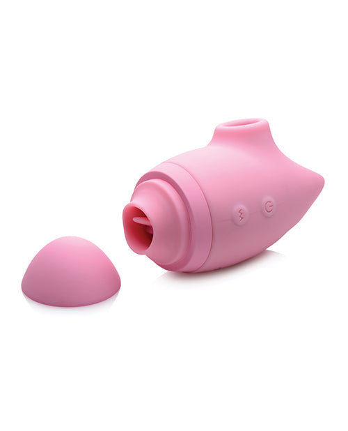 Inmi Shegasm Kitty Licker 5X Silicone Rechargeable Clit Stimulator - Pink