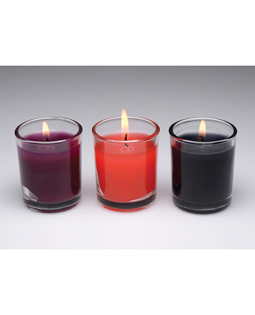 Master Series Flame Drippers Drip Candle Set - Red/Black