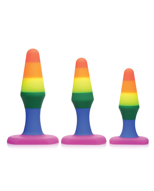 Frisky Rainbow Silicone Anal Trainer Set (3 piece)