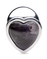 Booty Sparks Gemstones Amethyst Heart Anal Plug - Large