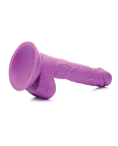 Pop Peckers Dildo with Balls 6.5in - Purple