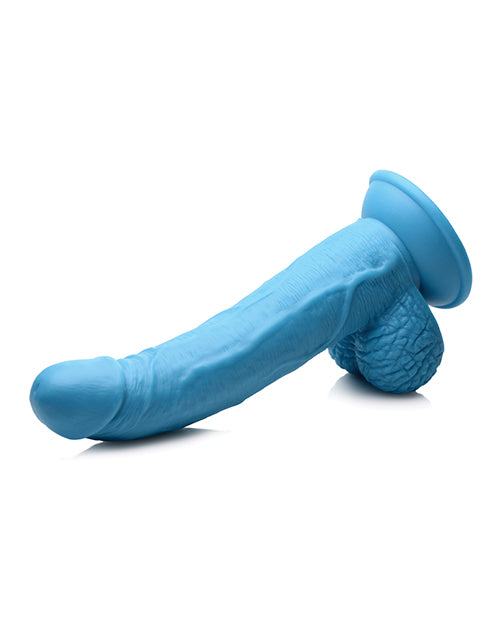 Pop Peckers Dildo with Balls 7.5in - Blue