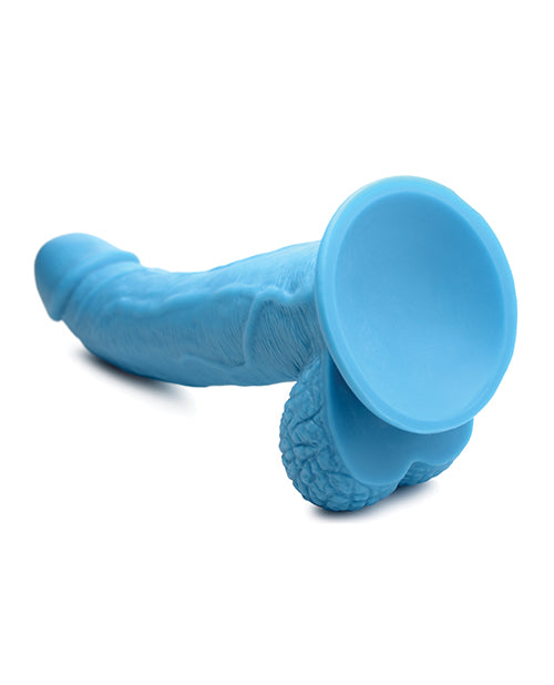 Pop Peckers Dildo with Balls 7.5in - Blue
