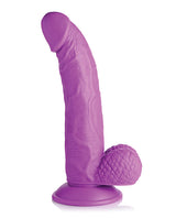 Pop Peckers Dildo with Balls 7.5in - Purple