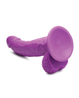 Pop Peckers Dildo with Balls 7.5in - Purple