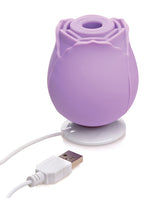 Inmi Bloomgasm Rose 10X Silicone Rechargeable Clitoral Stimulator - Purple