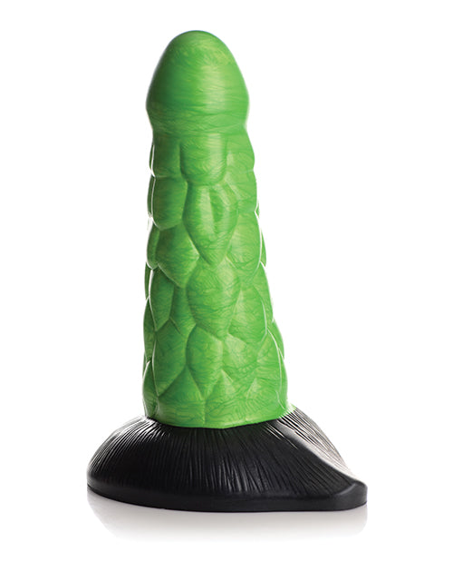 Creature Cocks Radioactive Reptile Silicone Dildo 7.5in - Green