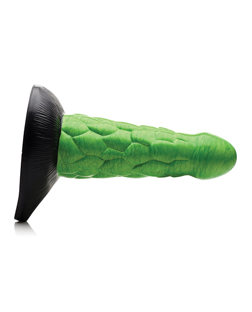 Creature Cocks Radioactive Reptile Silicone Dildo 7.5in - Green