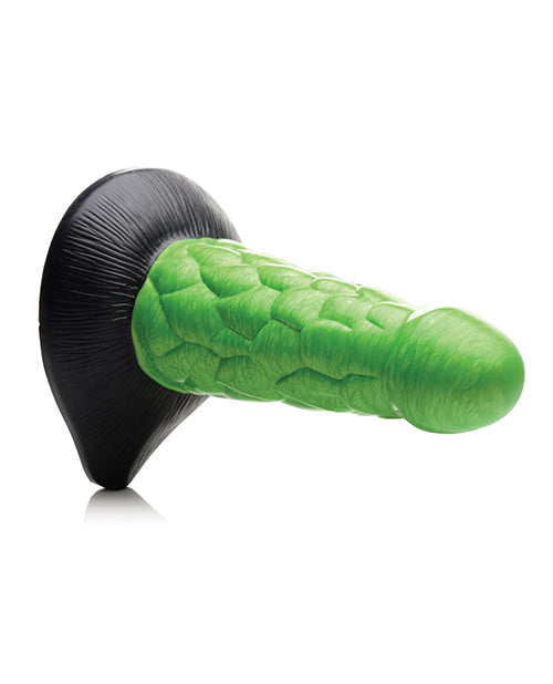 Creature Cocks Radioactive Reptile Silicone Dildo 7.5in - Green