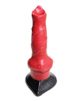 Creature Cocks Hell-Hound Canine Penis Silicone Dildo 7.5in - Red/Black