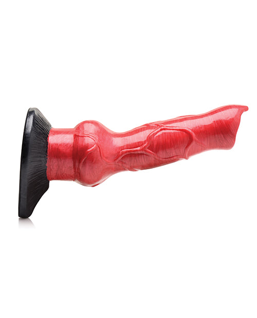 Creature Cocks Hell-Hound Canine Penis Silicone Dildo 7.5in - Red/Black