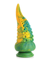 Creature Cocks Monstropus Tentacled Monster Silicone Dildo - Green/Yellow/Blue